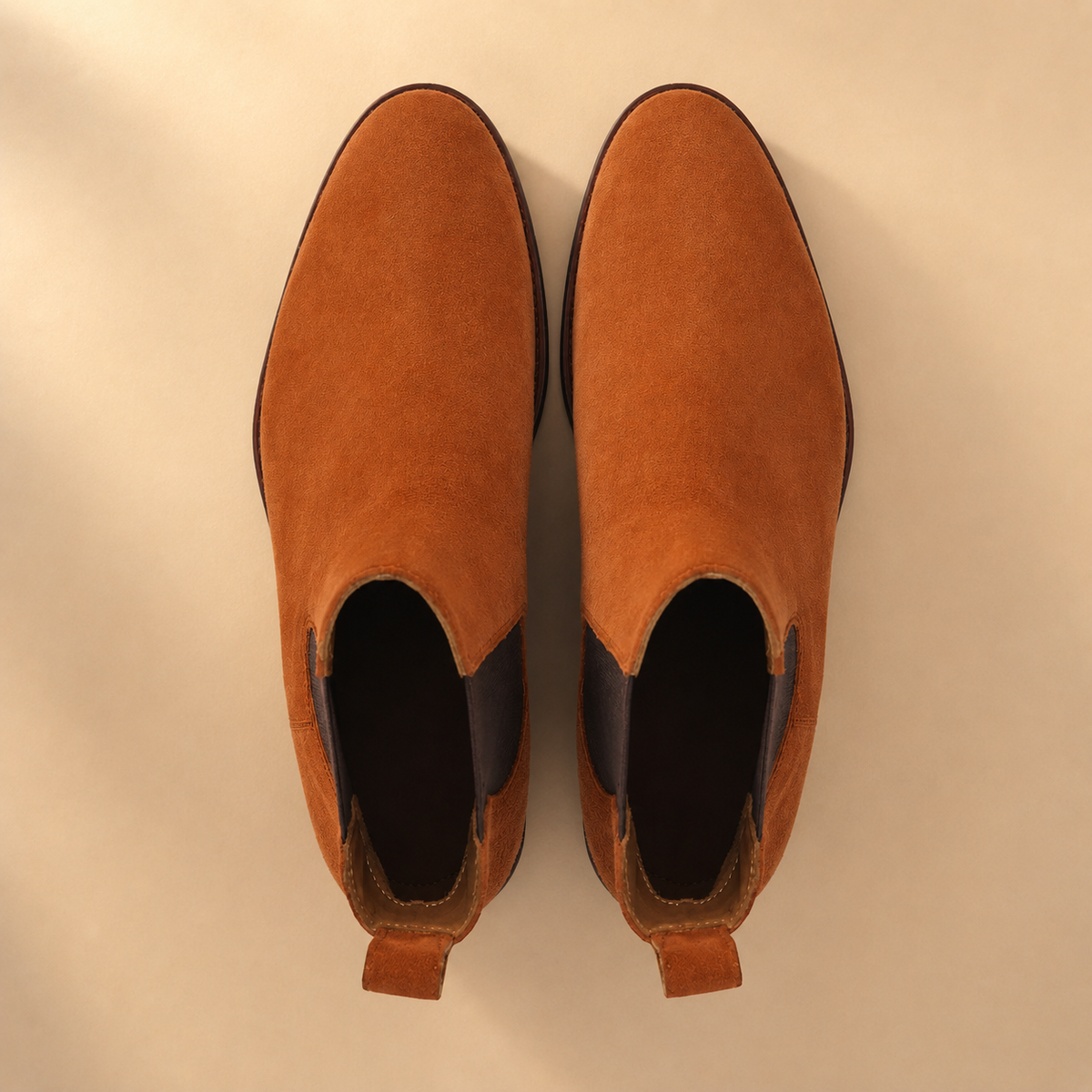 Bochum Men's Tan Suede Chelsea Boots